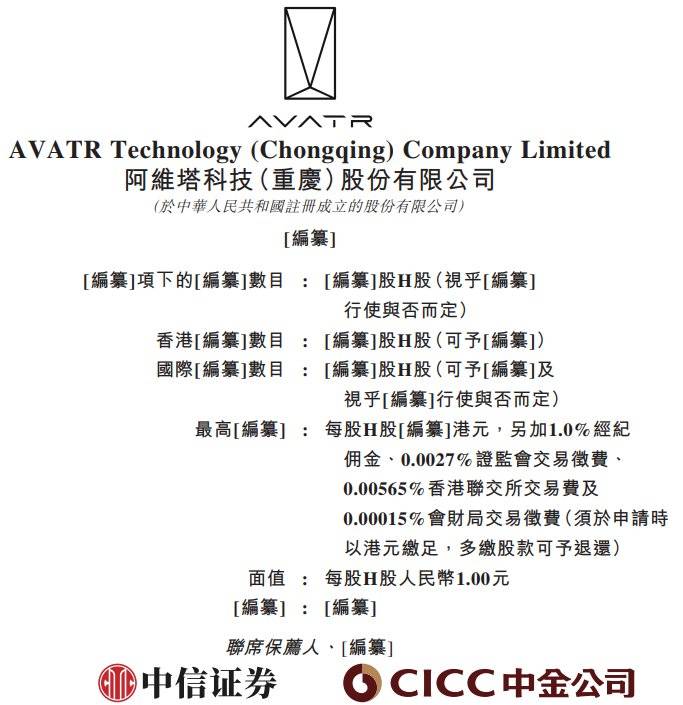 新股消息阿维塔递表港交所旗舰车型阿维塔11、12双揽红点奖