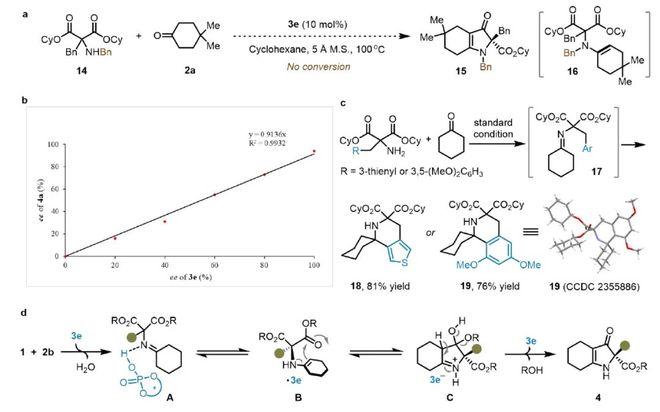 “酯基活化”-上海交大吴华课题组JACS：烯胺酰化实现丙二酸酯的去对称化(图6)