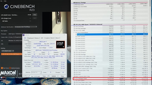 开盖版Ryzen79850X3D来了！价格小贵性能释放暴增20W(图3)